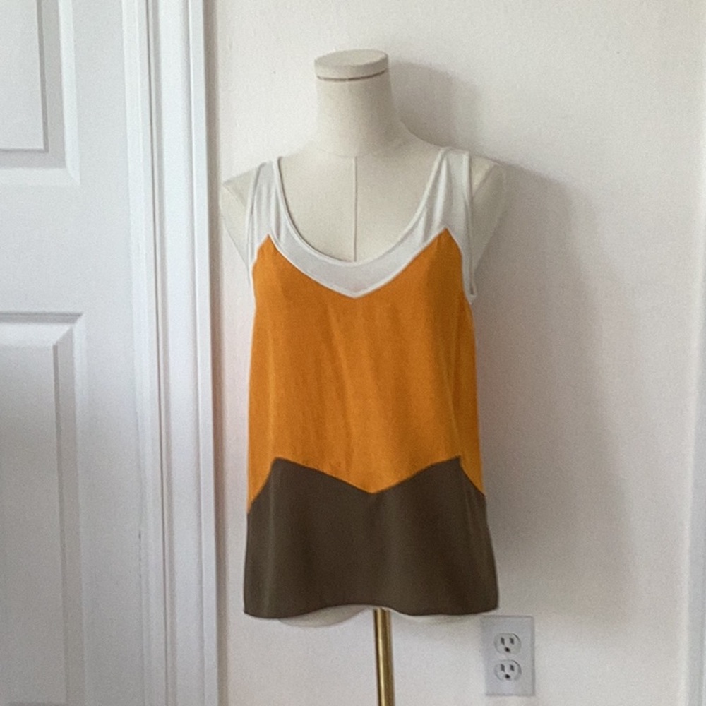 *BUNDLE ONLY* Zara Orange Asymmetrical Sleeveless Tank Top